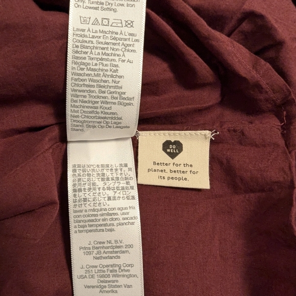 Brand new maroon midi sundress with ruffles from Madewell, size 12. - Picture 7 of 7